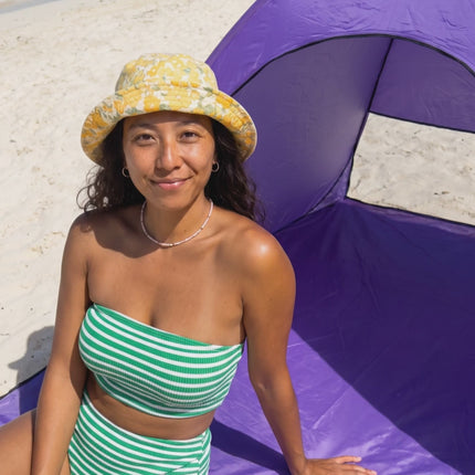 Pop Up Beach Tent Shade Shelter Anti-UV Automatic Pop Up Waterproof Tent Canopy for 2/3 Man with Net Window Storage Bag