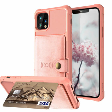 360 Protection Magnetic Leather Wallet Armor Case for iPhone