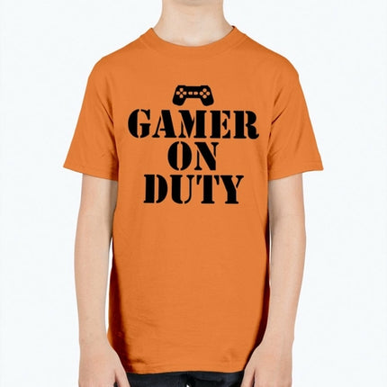 Gamer on duty- Video Games- Youth Tee Unisex