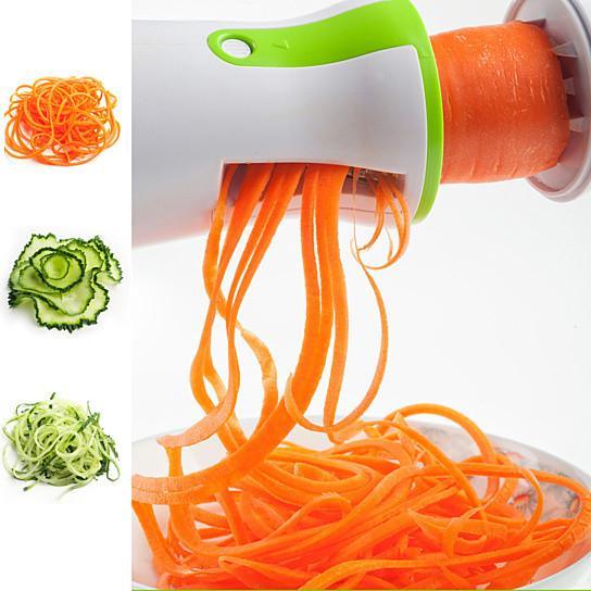 Salad Lover's Spiral Slicer 2 Blades Handheld And Compact - Store - Shopping - Center