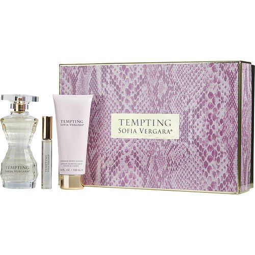 TEMPTING BY SOFIA VERGARA by Sofia Vergara EAU DE PARFUM SPRAY 3.4 OZ & SHIMMER BODY LOTION 3.4 OZ & EAU DE PARFUM ROLLERBALL .33 OZ - Store - Shopping - Center