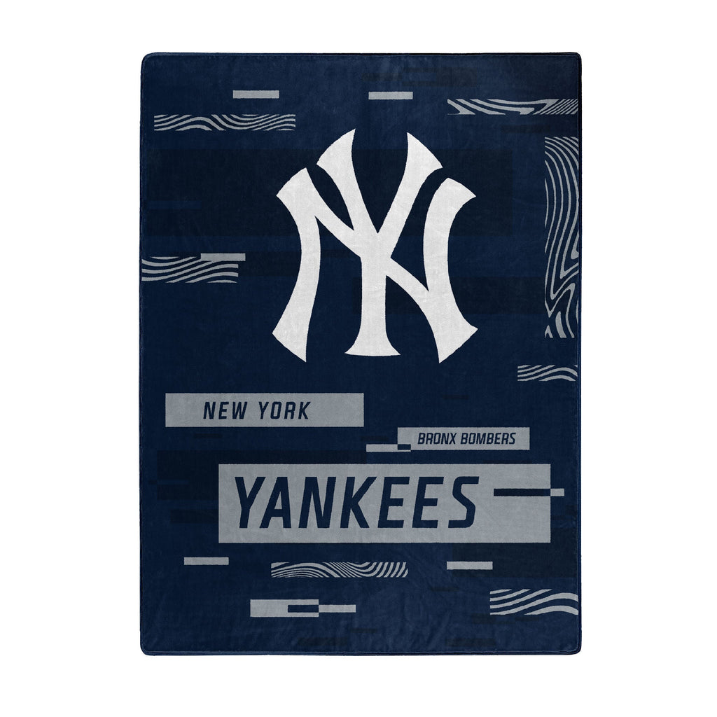 YANKEES OFFICIAL MLB "Digitize" Raschel Throw Blanket; 60" x 80" - Store - Shopping - Center